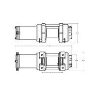 Superwinch 2000 LBS 12V DC 5/32in x 49ft Steel Rope LT2000 Winch