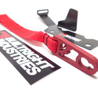 BuiltRight Industries 09-20 Ford F-150/Raptor (09-14 SuperCrew Only) Rear Seat Release - Red Strap