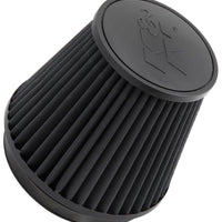 K&N Universal Rubber Filter Round Tapered 6in Flange ID x 7.5in Base OD x 5.25in Top OD x 6in Height