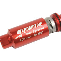 Aeromotive In-Line Filter - AN-10 size - 40 Micron SS Element - Red Anodize Finish