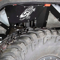 Fishbone Offroad 2018+ Jeep Wrangler JL Front/Rear Set of 4 Aluminum - Blk Powdercoat Inner Fenders