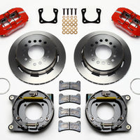 Wilwood Dynapro Low-Profile 11.00in P-Brake Kit - Red Chevy 12 Bolt Spcl 2.81in Offset