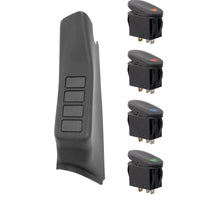 Rugged Ridge A-Pillar 4 Switch Pod Kit Black LHD 11-18 JK