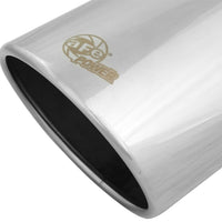 aFe Universal Bolt On Exhaust Tip Polished 5in Inlet x 6in Outlet x 12in Long