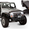 Bushwacker 07-18 Jeep Wrangler Flat Style Flares 4pc Fits 2-Door Sport Utility Only - Black