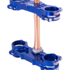 XTrig 2024 Yamaha YZ250F/ 23+ YZ450F ROCS Tech Triple Clamp 22 mm. Offset M12 - Blue