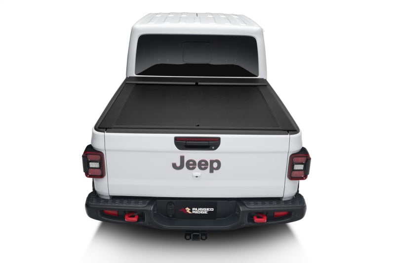 - כיסוי מיטה נשלף וננעל Rugged Ridge Armis לרכב Jeep Gladiator JT 2020-2021.