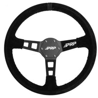 PRP Deep Dish Suede Steering Wheel- Black