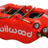 Wilwood Caliper-Dynapro Dust-Boot 5.25in Mount - Red 1.75in Pistons 1.00in Disc