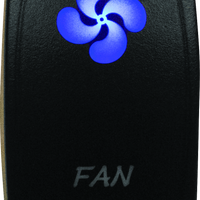 DragonFire Racing Lighted Switch Fan On/Off Blue