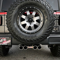 aFe Rebel Series 2.5in 304 SS Cat-Back Exhaust w/ Polished Tip 18-20 Jeep Wrangler (JL)