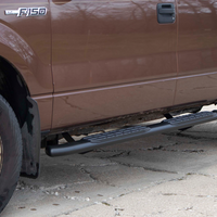 Fishbone Offroad 09-14 Ford F150 Extended Super Cab Oval Side Steps - Black Textured