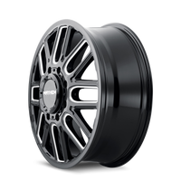 Mayhem 8107D Cogent Dually 20x8.25 / 8x210 BP / 115mm Offset / 154.2mm Hub Blk w/Milled Spokes Wheel