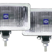 Hella 450 H3 12V SAE/ECE Fog Lamp Kit Clear - Rectangle (Includes 2 Lamps)