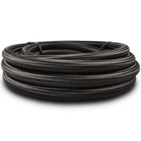 Vibrant -10 AN Black Nylon Braided Flex Hose .56in ID (50 foot roll)