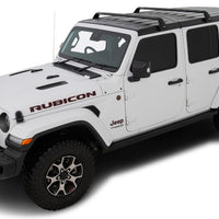 Rhino-Rack 07-22 Jeep Wrangler JK/JL 4 Door Hard Top Vortex SG 2 Bar Roof Rack - Black