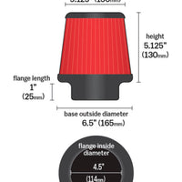 AEM 4.50 in Short Neck 5 in Element Filter