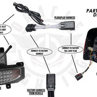 Oracle Plug & Play Wiring Adapter for Jeep Gladiator JT Reverse Lights SEE WARRANTY