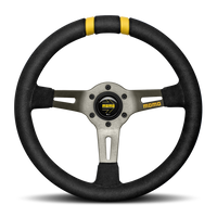 Momo MODDRIFT Steering Wheel 330 mm -  Black Suede/Anth Spokes/2 Stripes