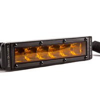 Diode Dynamics 6 In LED Light Bar Single Row Straight SS6 - Amber Driving Light Bar (Single)