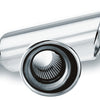 Borla 2.25in Inlet 4in Round Rolled Angle Cut Resonated x 13in Long Exhaust Tip