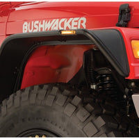 Bushwacker 97-06 Jeep Wrangler Flat Style Flares 4pc - Black