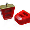 Energy Suspension Universal 4.5in Tall x 4.5in Long x 2.5in Wide Red Bump Stops (2 per set)