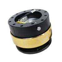 NRG Quick Release Gen 2.0 - Black Body / Chrome Gold Ring