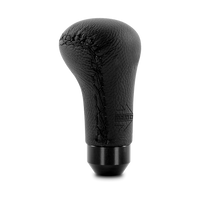 Momo Anatomico Shift Knob - Black Leather, Black Stitching