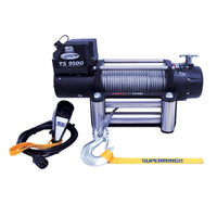 Superwinch 9500 LBS 12V DC 11/32in x 95ft Steel Rope Tiger Shark 9500 Winch