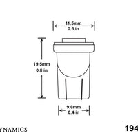 Diode Dynamics 194 LED Bulb SMD2 LED - Red (Single)