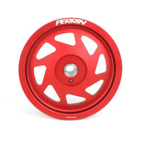 Perrin 2022 BRZ/86 / 19-22 Subaru WRX Lightweight Crank Pulley (FA/FB Eng w/Small Hub) - Red