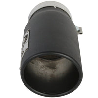 aFe Power Diesel Exhaust Tip Black- 4 in In x 5 out X 12 in Long Bolt On (Right)