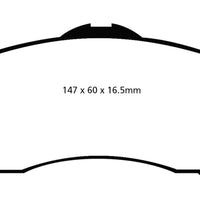 EBC 08-11 Chrysler Town & Country 3.3 Ultimax2 Front Brake Pads