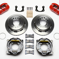 Wilwood Dynapro Low-Profile 11.00in P-Brake Kit - Red New Big Ford 2.50in Off Front Mount