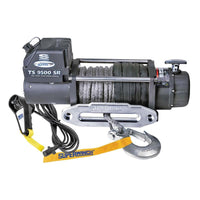 Superwinch 9500 LBS 12V DC 3/8in x 80ft Synthetic Rope Tiger Shark 9500 Winch