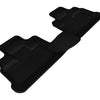 3D MAXpider 2007-2013 Jeep Wrangler JK Unlimited Kagu 2nd Row Floormats - Black