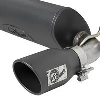 aFe Rebel Series 2.5in 304 SS Cat-Back Exhaust w/ Black Tips 2018+ Jeep Wrangler (JL) V6 3.6L