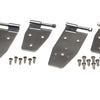 Kentrol 94-95 Jeep Wrangler YJ Hardtop Door Hinge Set 4 Pieces - Polished Silver