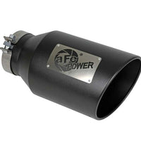 aFe Power Universal 5in Inlet 8in Outet MACH Force-XP Clamp-On Exhaust Tip - Black