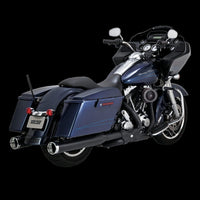 Vance & Hines HD Dresser 17-22 Monster Round Black Slip-On Exhaust