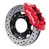 Wilwood 69-74 Porsche 911 Front Superlite Brake Kit 3in MT Drilled & Slotted Face - Red