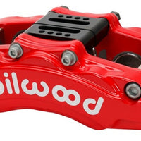 Wilwood Caliper - AT6 Lug Mount Red 1.75in/1.38in/1.38in Piston .75in Rotor - Right Side