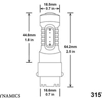 Diode Dynamics 3157 LED Bulb HP11 LED - Amber (Pair)