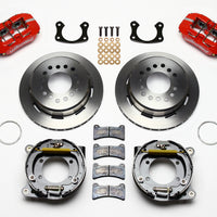 Wilwood Dynapro Low-Profile 11.00in P-Brake Kit - Red New Big Ford 2.36in Offset