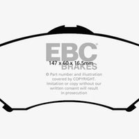 EBC 08-11 Chrysler Town & Country 3.3 Ultimax2 Front Brake Pads