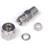 Haltech 1/4in Stainless Compression 1/8in NPT Thread Fitting Kit (Incl Nut & Ferrule)