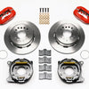 Wilwood Forged Dynalite P/S Park Brake Kit Red Ford 8.8 w/2.5in Offset-5 Lug