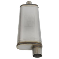 aFe MACHForce XP SS Muffler 3in Center Inlet / 3in Offset Outlet 22in L x 9in W x4in H Body