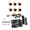 KC HiLiTES Cyclone V2 LED - Rock Light - 6-Light System - Amber - 5W Flood Beam